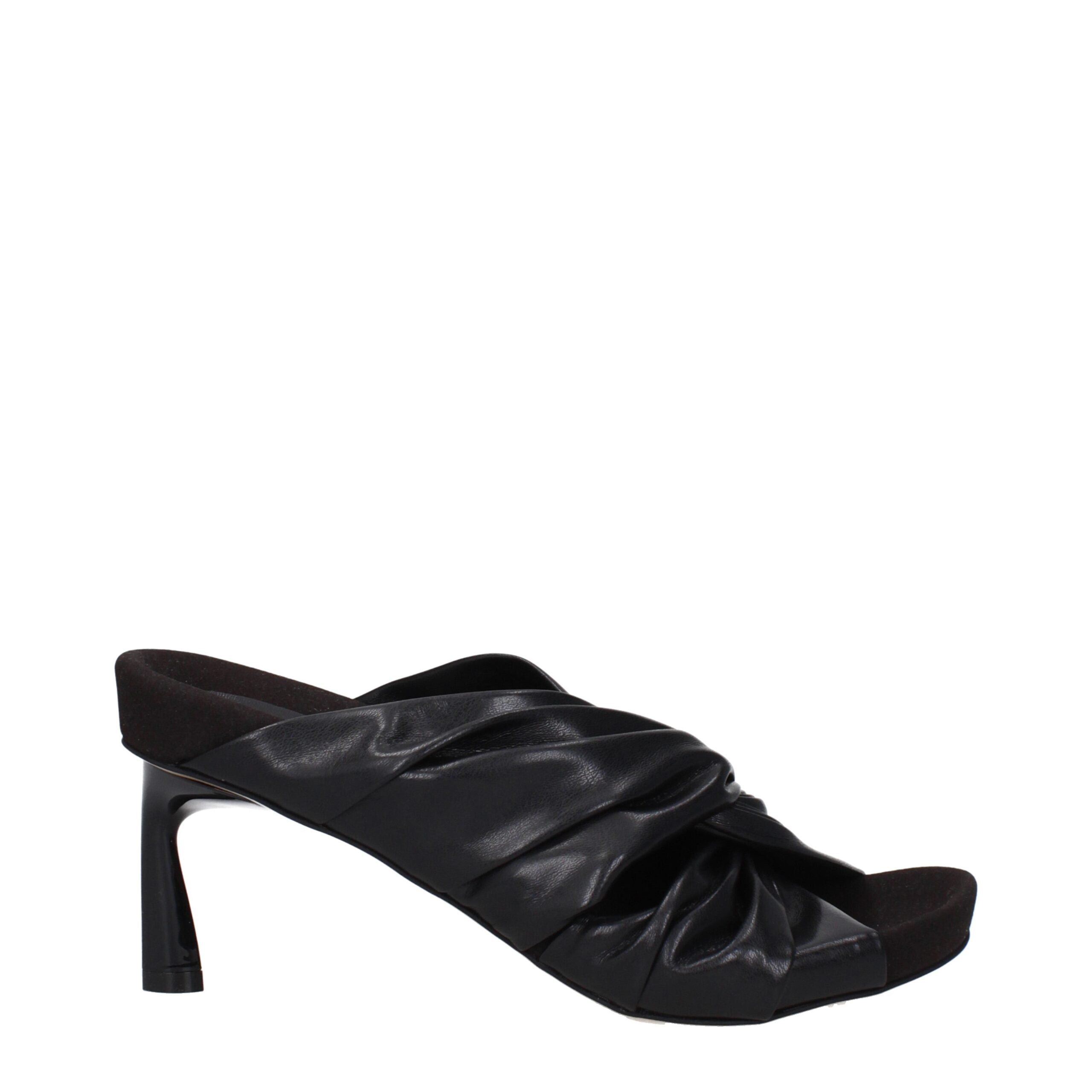 Stella McCartney Black Leather Sandal
